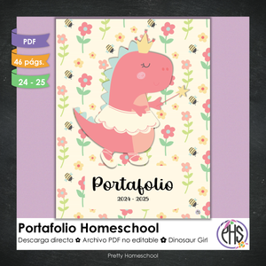 Portafolio homeschooler 2024 - 2025  Dinosaur Girl  - DIGITAL SOLAMENTE