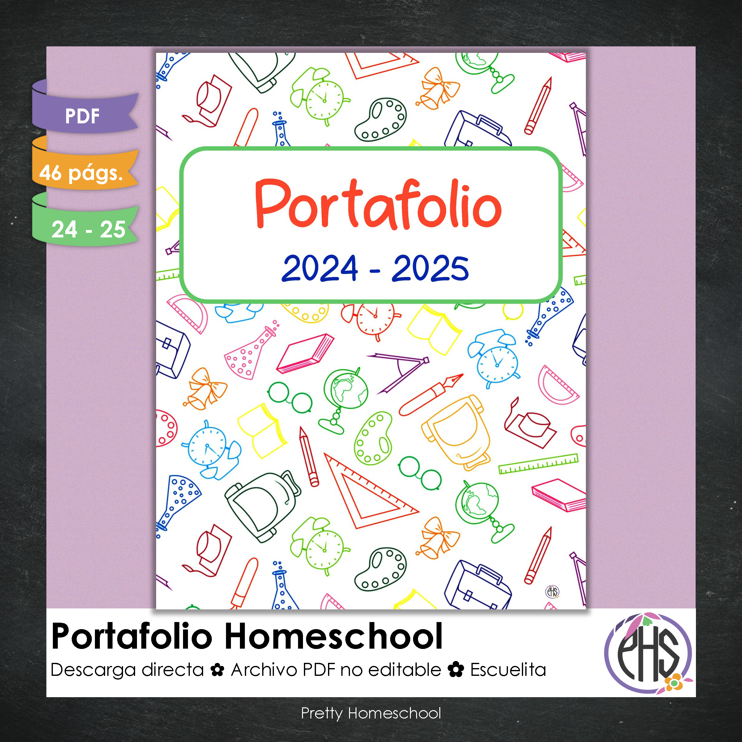 Portafolio homeschooler 2024 - 2025 Escuelita - DIGITAL SOLAMENTE