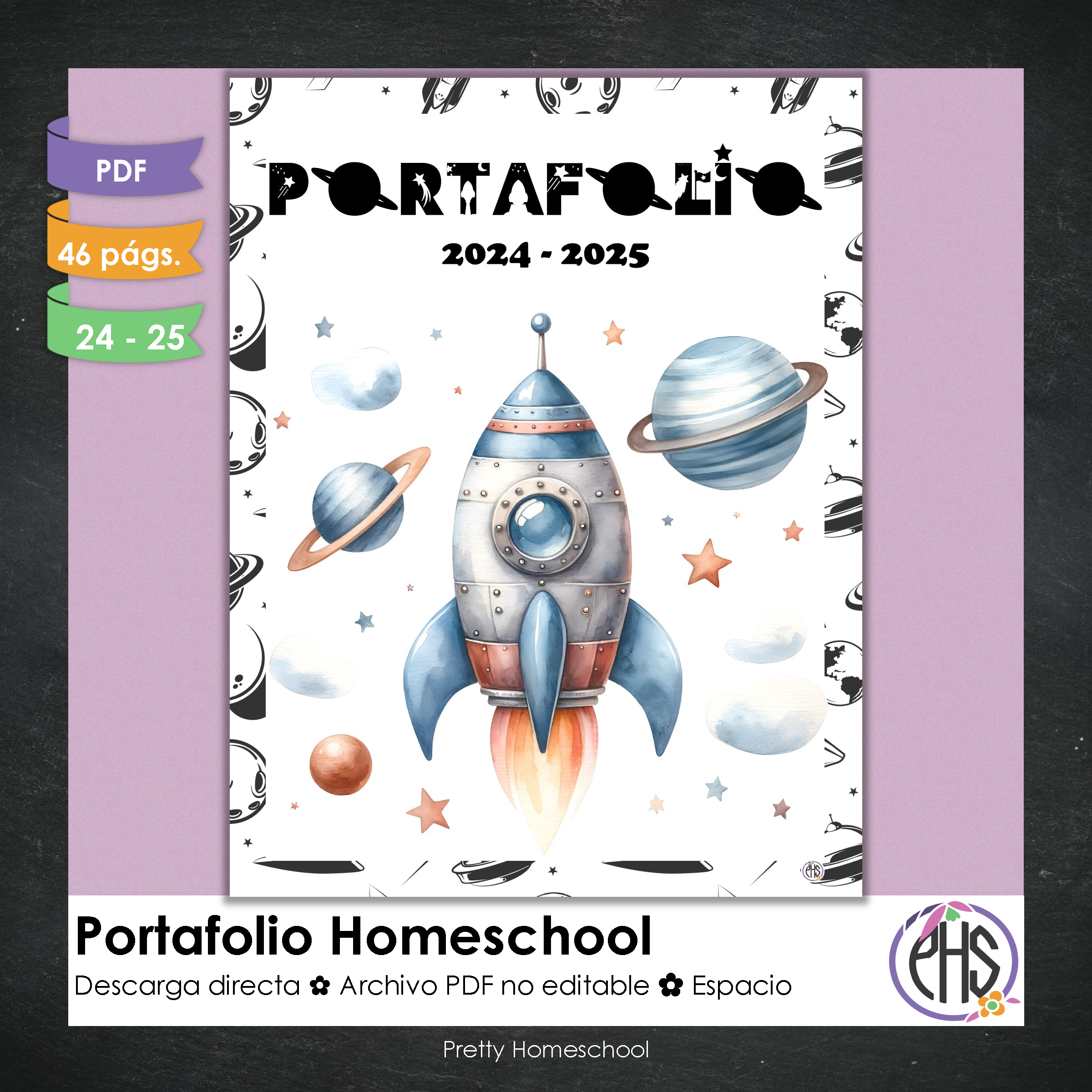 Portafolio homeschooler 2024 - 2025 Espacio - DIGITAL SOLAMENTE