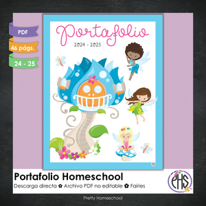 Portafolio homeschooler 2024 - 2025 Fairies - DIGITAL SOLAMENTE