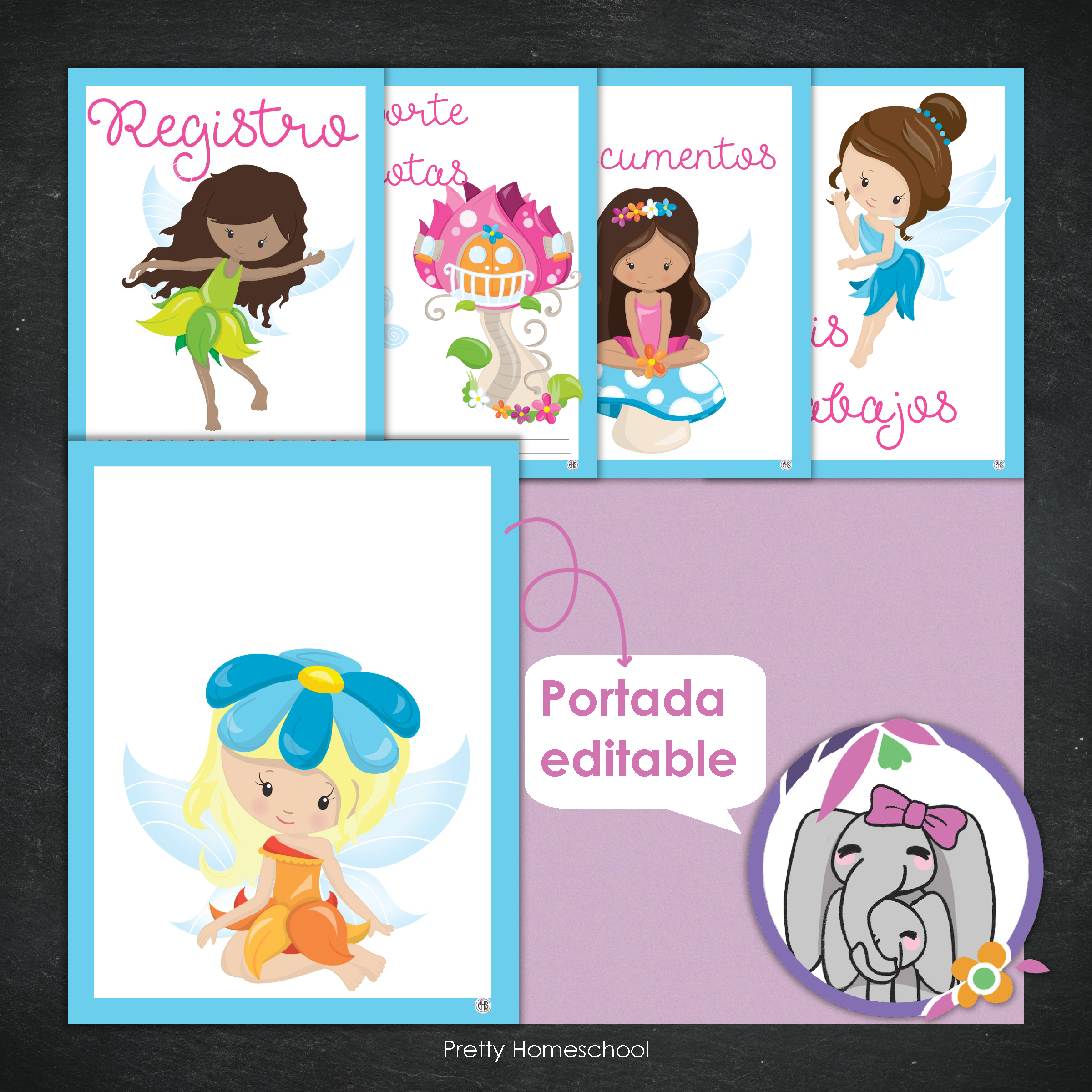 Portafolio homeschooler 2024 - 2025 Fairies - DIGITAL SOLAMENTE