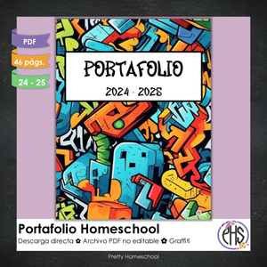 Portafolio homeschooler 2024 - 2025 Graffiti - DIGITAL SOLAMENTE