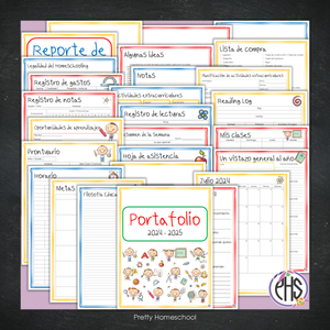 Portafolio homeschooler 2024 - 2025 Peques - DIGITAL SOLAMENTE