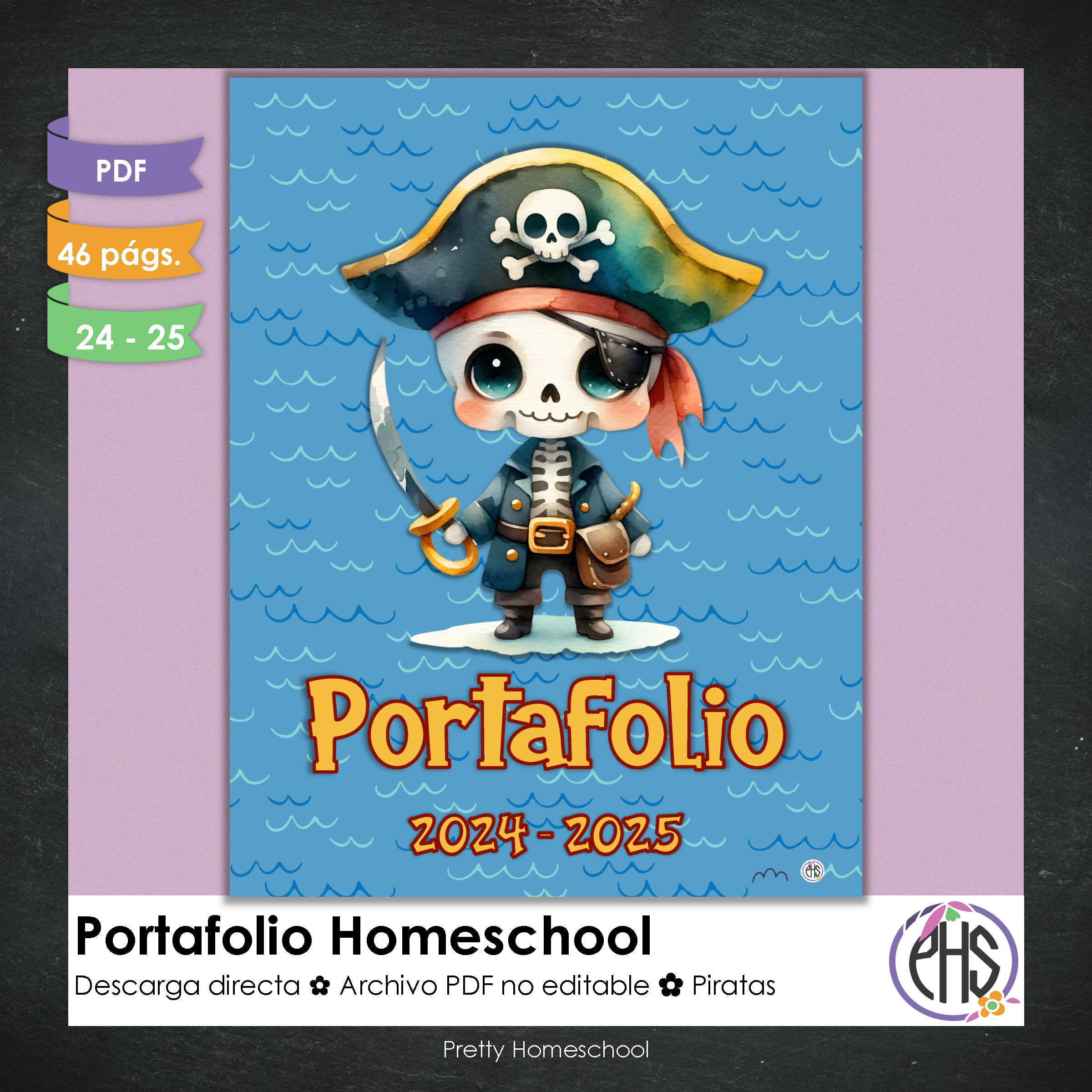 Portafolio homeschooler 2024 - 2025 Piratas - DIGITAL SOLAMENTE