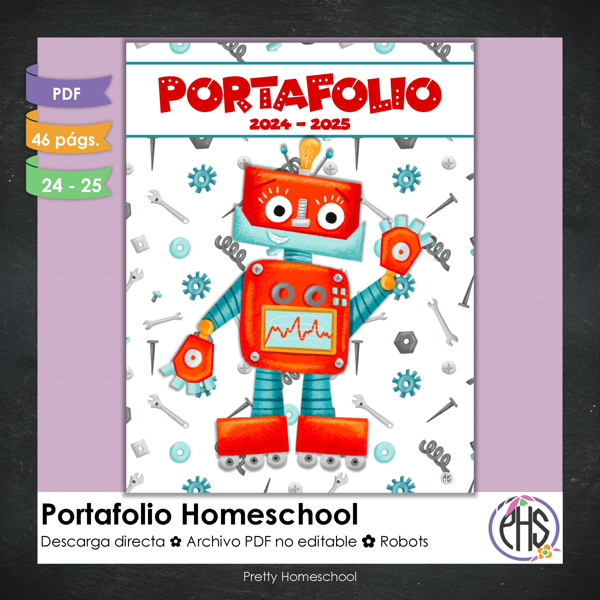 Portafolio homeschooler 2024 - 2025 Robots - DIGITAL SOLAMENTE