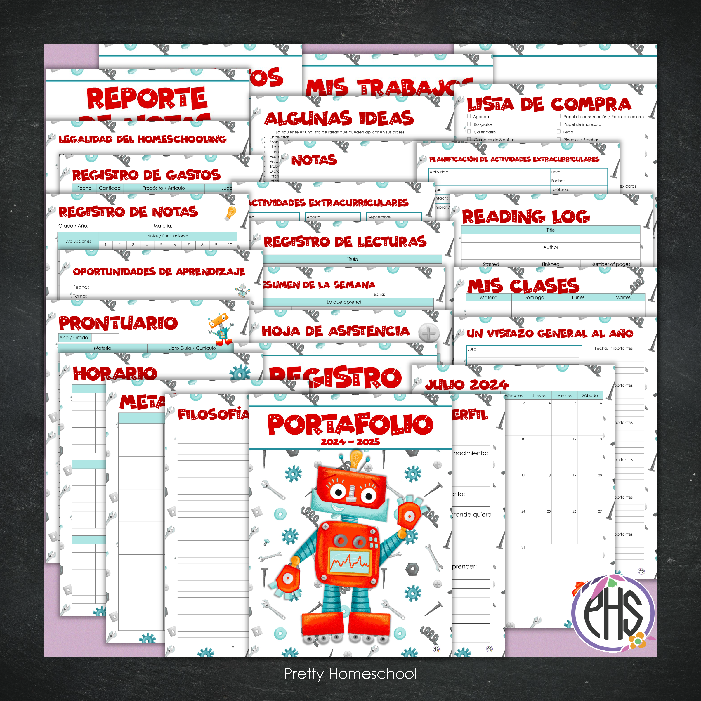 Portafolio homeschooler 2024 - 2025 Robots - DIGITAL SOLAMENTE