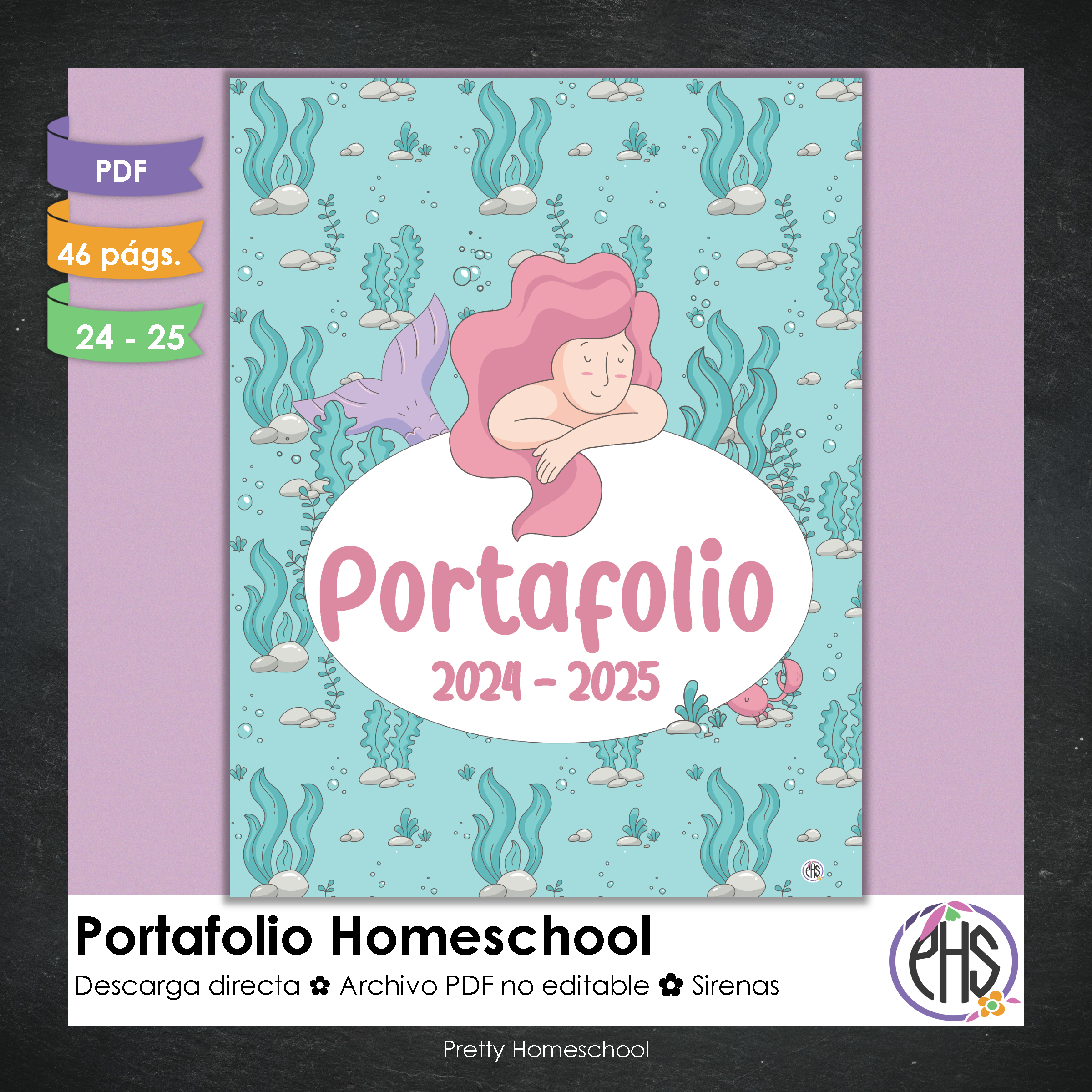 Portafolio homeschooler 2024 - 2025 Sirenas - DIGITAL SOLAMENTE