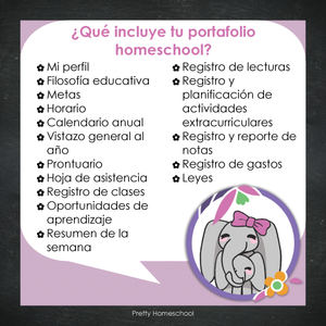 Portafolio homeschooler 2024 - 2025 Escuelita animal - DIGITAL SOLAMENTE