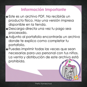 Portafolio homeschooler 2024 - 2025 Arcoiris - DIGITAL SOLAMENTE