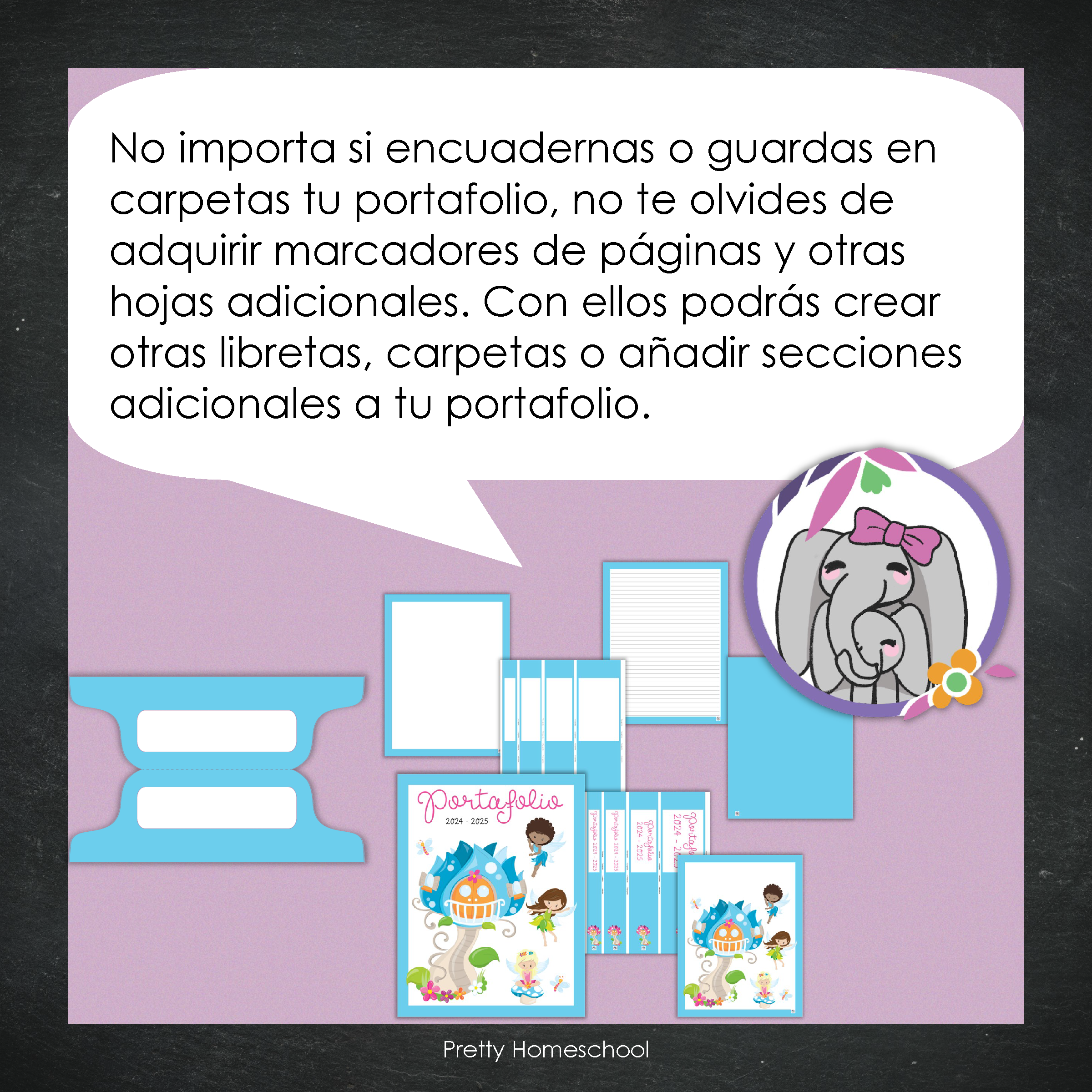 Portafolio homeschooler 2024 - 2025 Fairies - DIGITAL SOLAMENTE