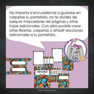 Portafolio homeschooler 2024 - 2025 Graffiti * Impreso / Impreso + Digital *