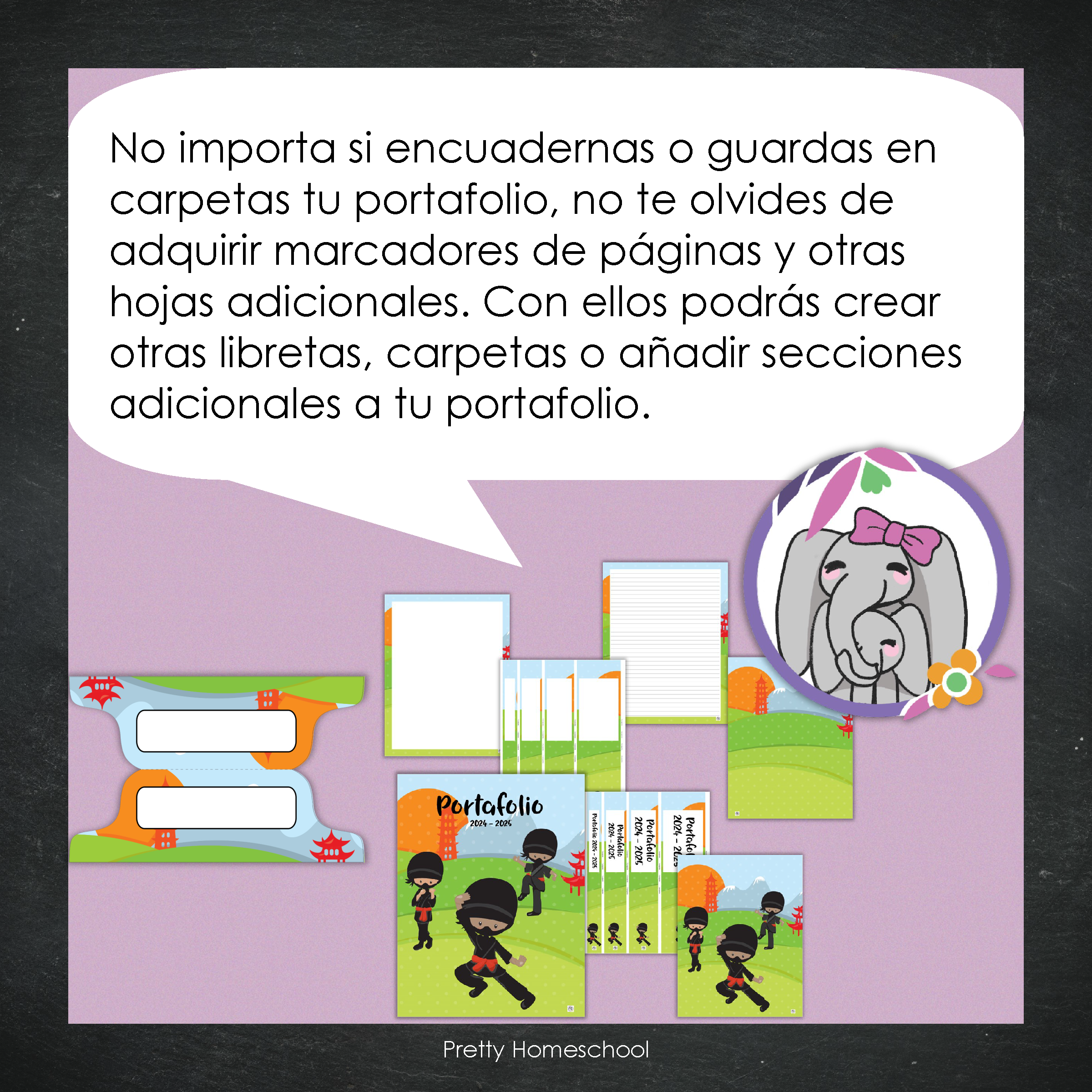 Portafolio homeschooler 2024 - 2025 Ninjas - DIGITAL SOLAMENTE