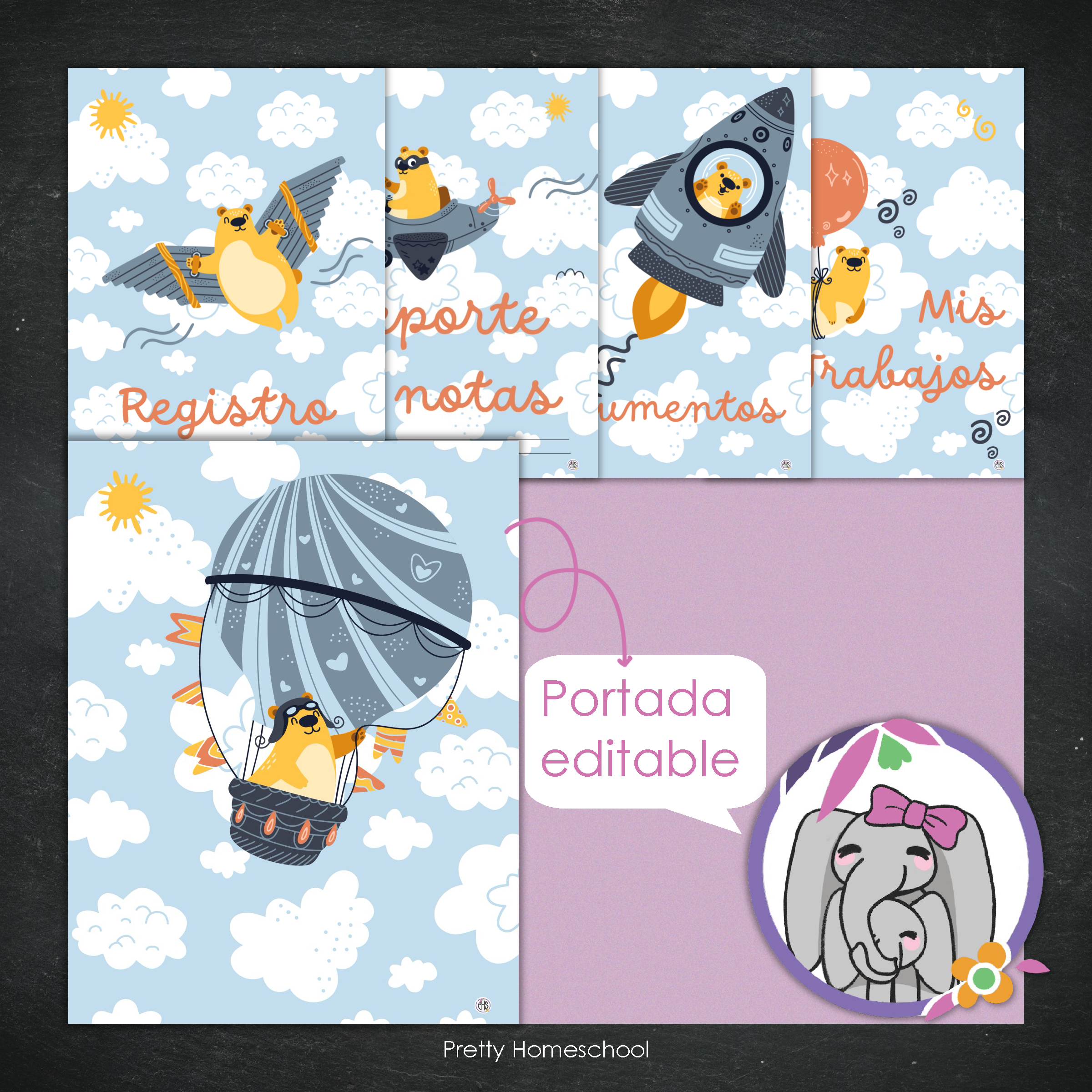 Portafolio Homeschooler 2025–2026 – Air Bears (Digital SOLAMENTE)