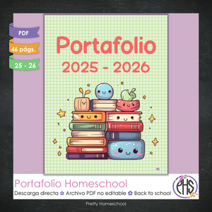 Portafolio Homeschooler 2025–2026 – Back to School (Digital SOLAMENTE)