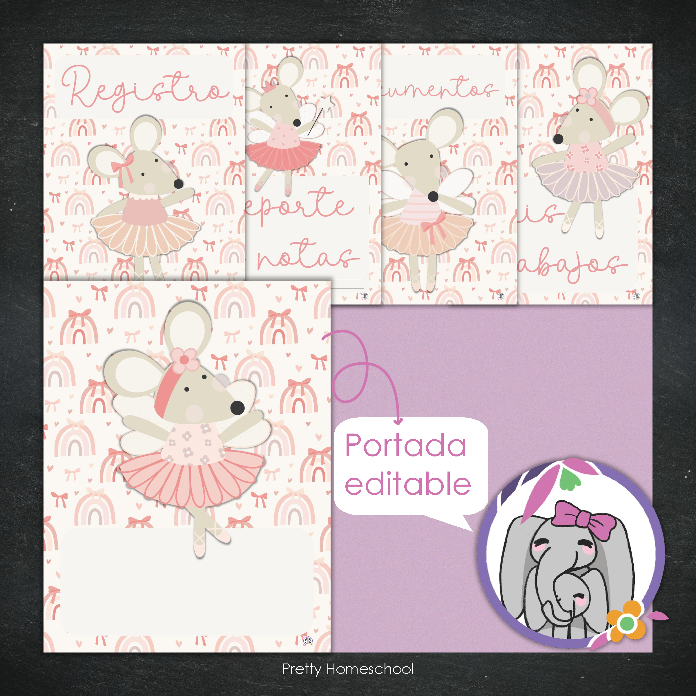 Portafolio Homeschooler 2025–2026 – Ballerina (Digital SOLAMENTE)