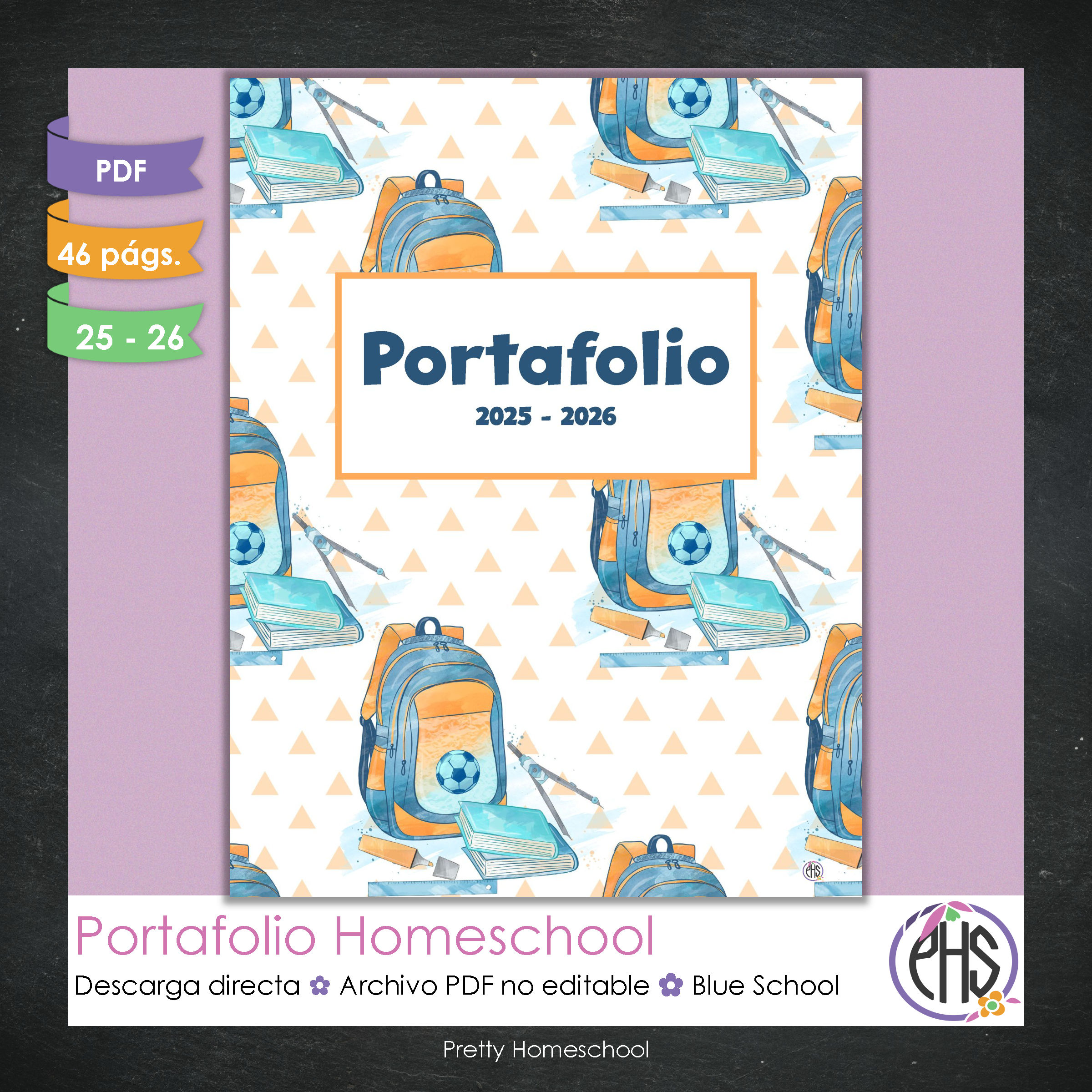 Portafolio Homeschooler 2025–2026 – Blue School (Digital SOLAMENTE)