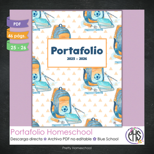 Portafolio Homeschooler 2025–2026 – Blue School (Digital SOLAMENTE)