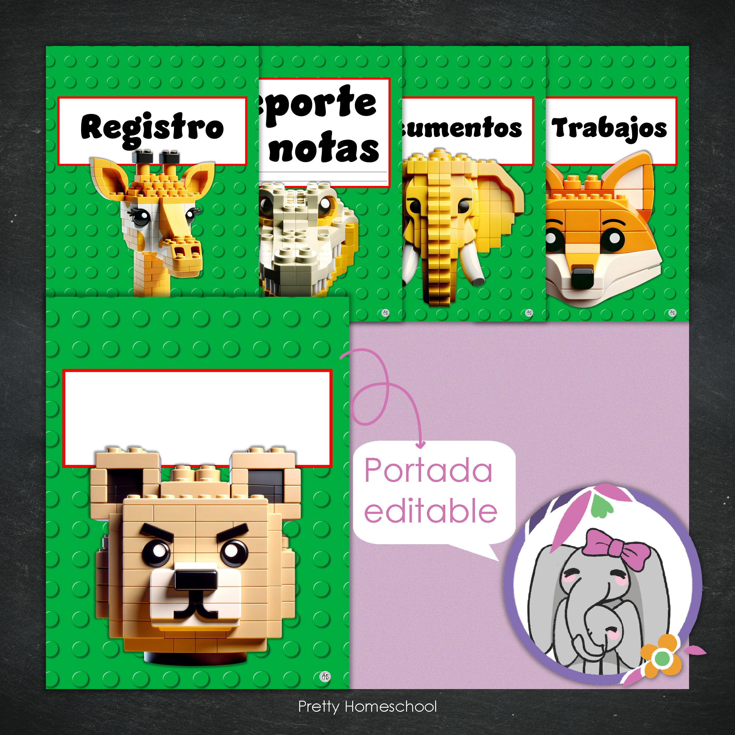 Portafolio Homeschooler 2025–2026 – Bricks (Digital SOLAMENTE)