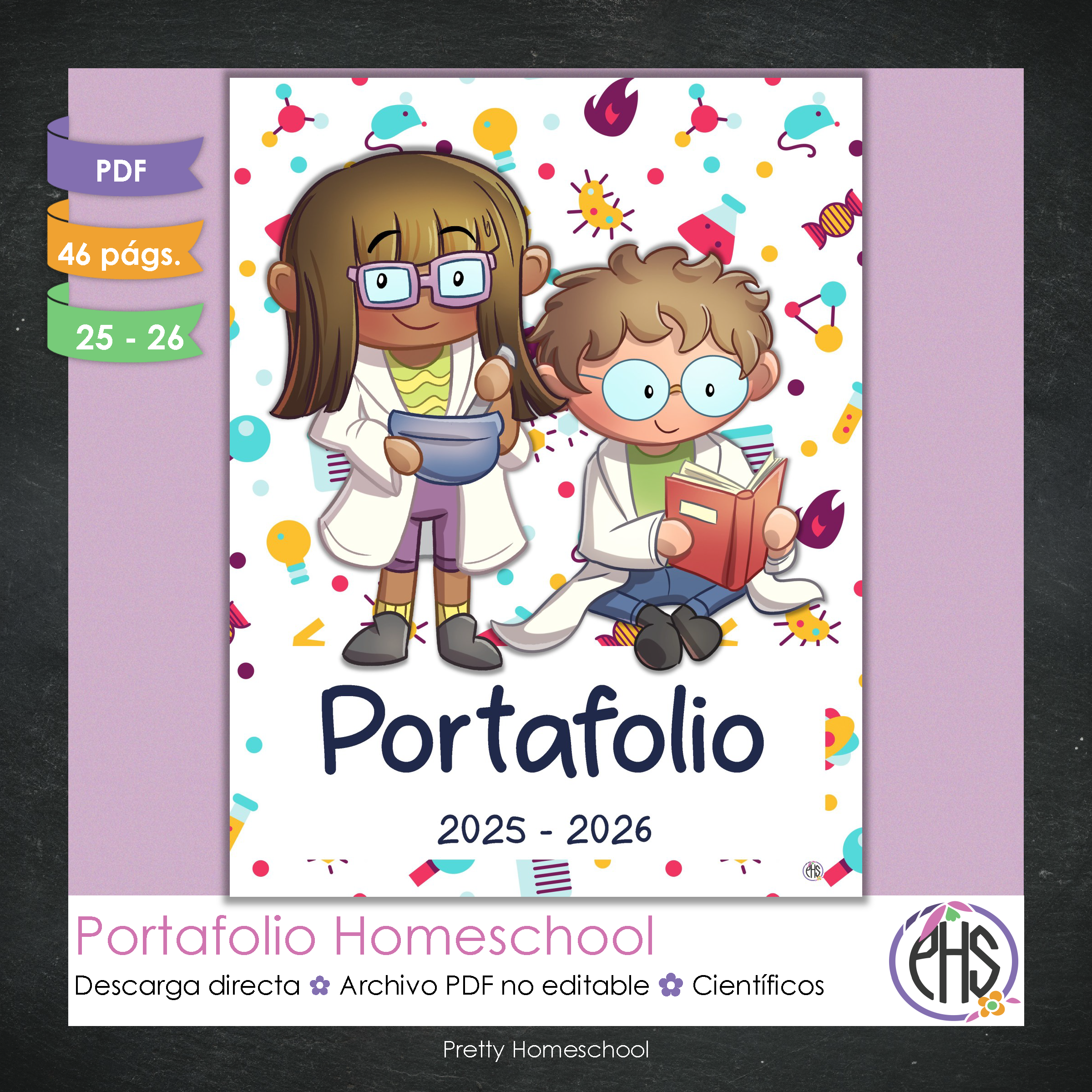 Portafolio Homeschooler 2025–2026 – Científicos (Digital SOLAMENTE)