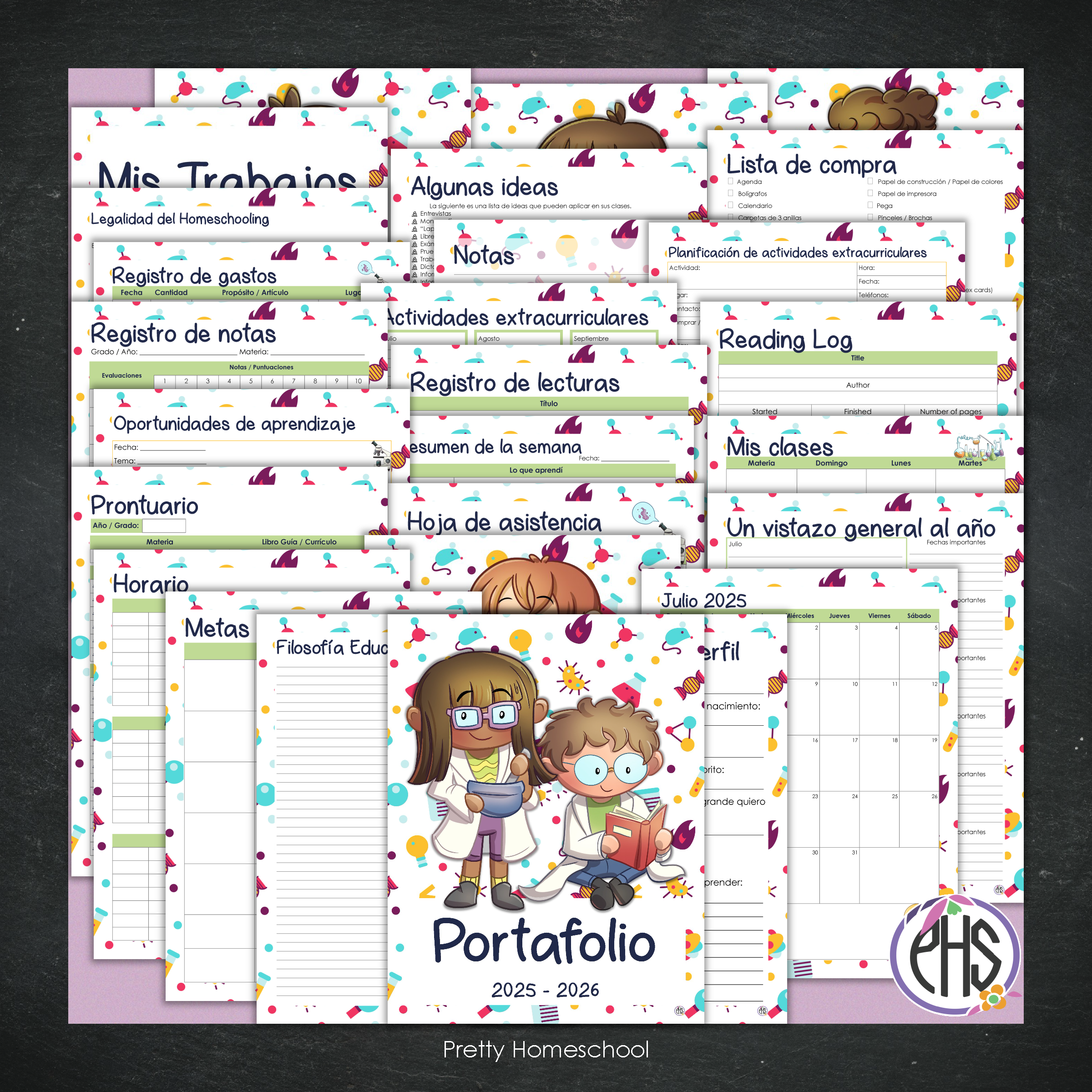 Portafolio Homeschooler 2025–2026 – Científicos (Digital SOLAMENTE)