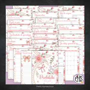 Portafolio Homeschooler 2025–2026 – Coquette (Digital SOLAMENTE)
