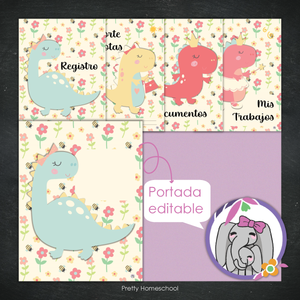 Portafolio Homeschooler 2025–2026 – Dinosaur Girl (Digital SOLAMENTE)