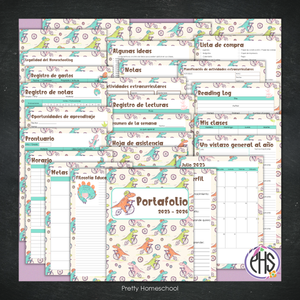 Portafolio Homeschooler 2025–2026 – Dinosaurios (Digital SOLAMENTE)