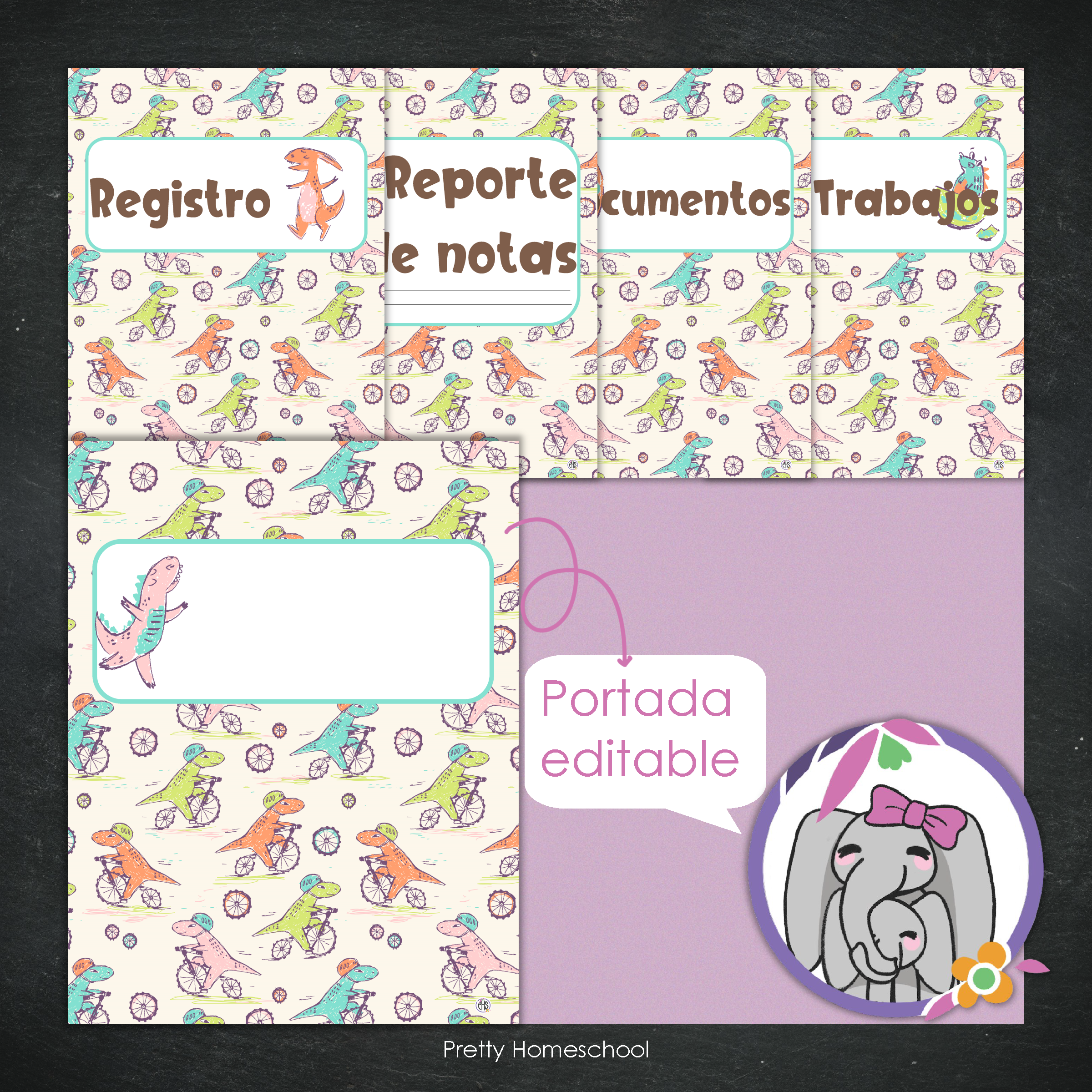Portafolio Homeschooler 2025–2026 – Dinosaurios (Digital SOLAMENTE)