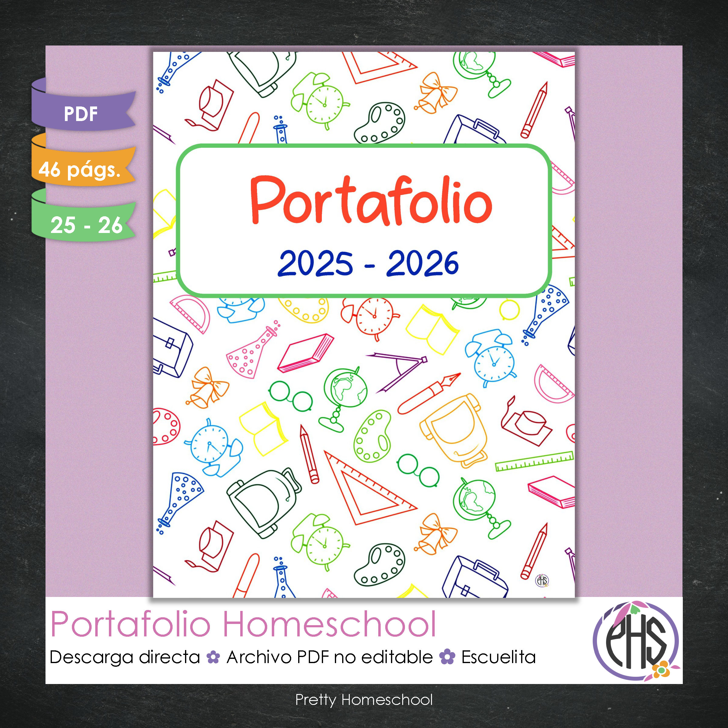 Portafolio Homeschooler 2025–2026 – Escuelita (Digital SOLAMENTE)