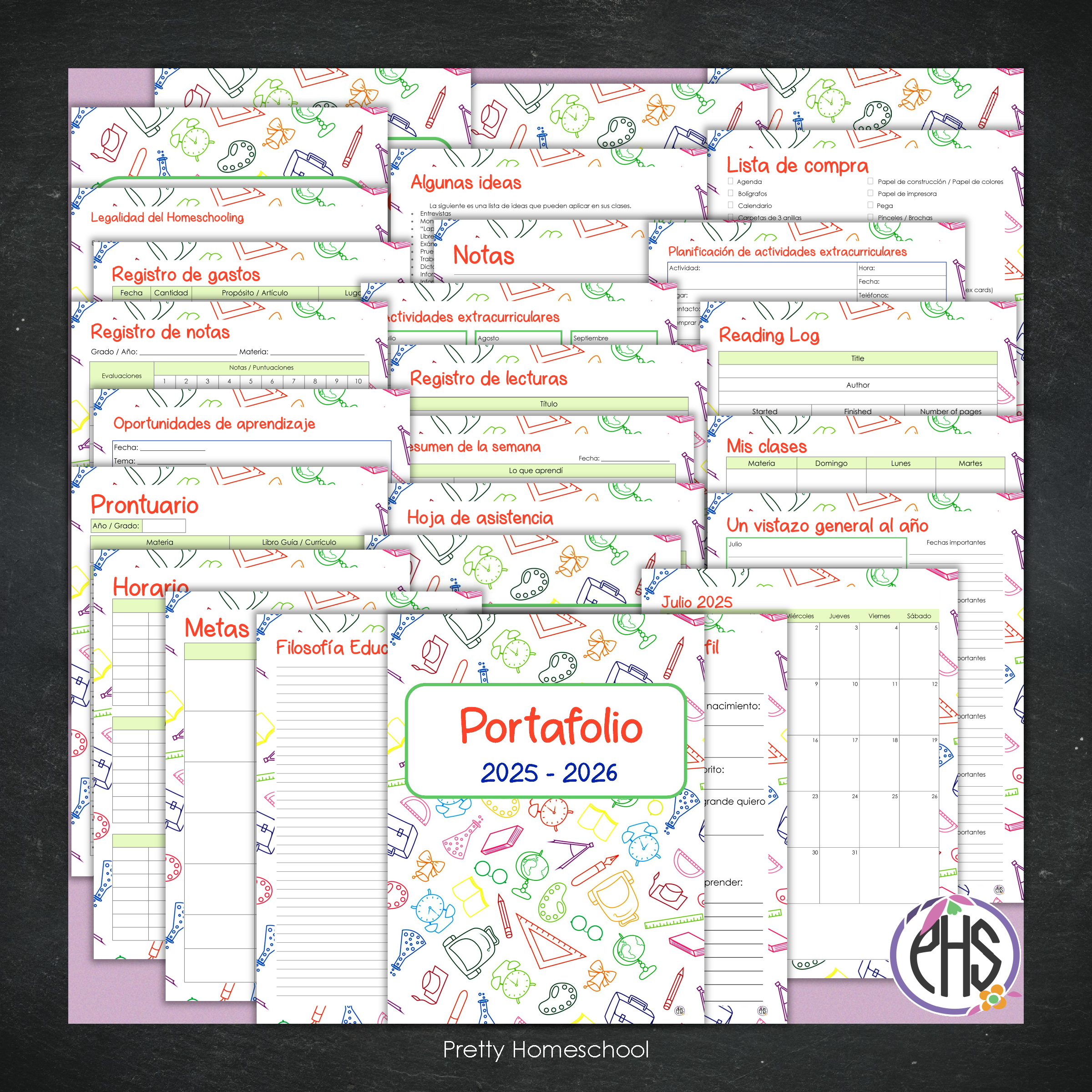 Portafolio Homeschooler 2025–2026 – Escuelita (Digital SOLAMENTE)