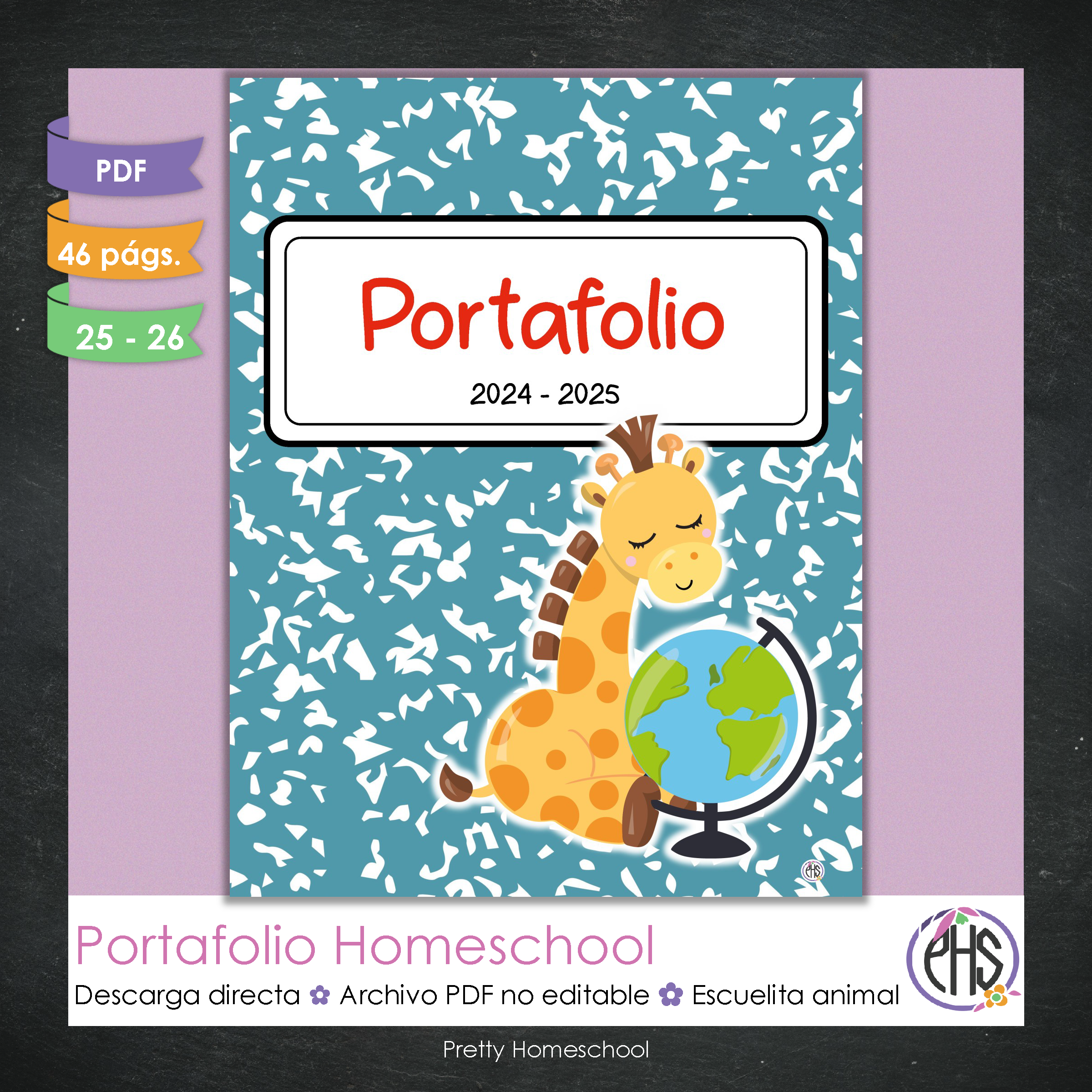 Portafolio Homeschooler 2025–2026 – Escuelita animal (Digital SOLAMENTE)