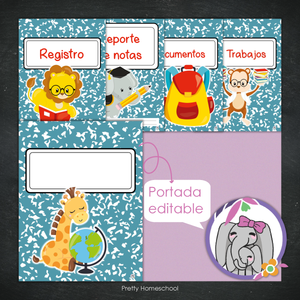 Portafolio Homeschooler 2025–2026 – Escuelita animal (Digital SOLAMENTE)
