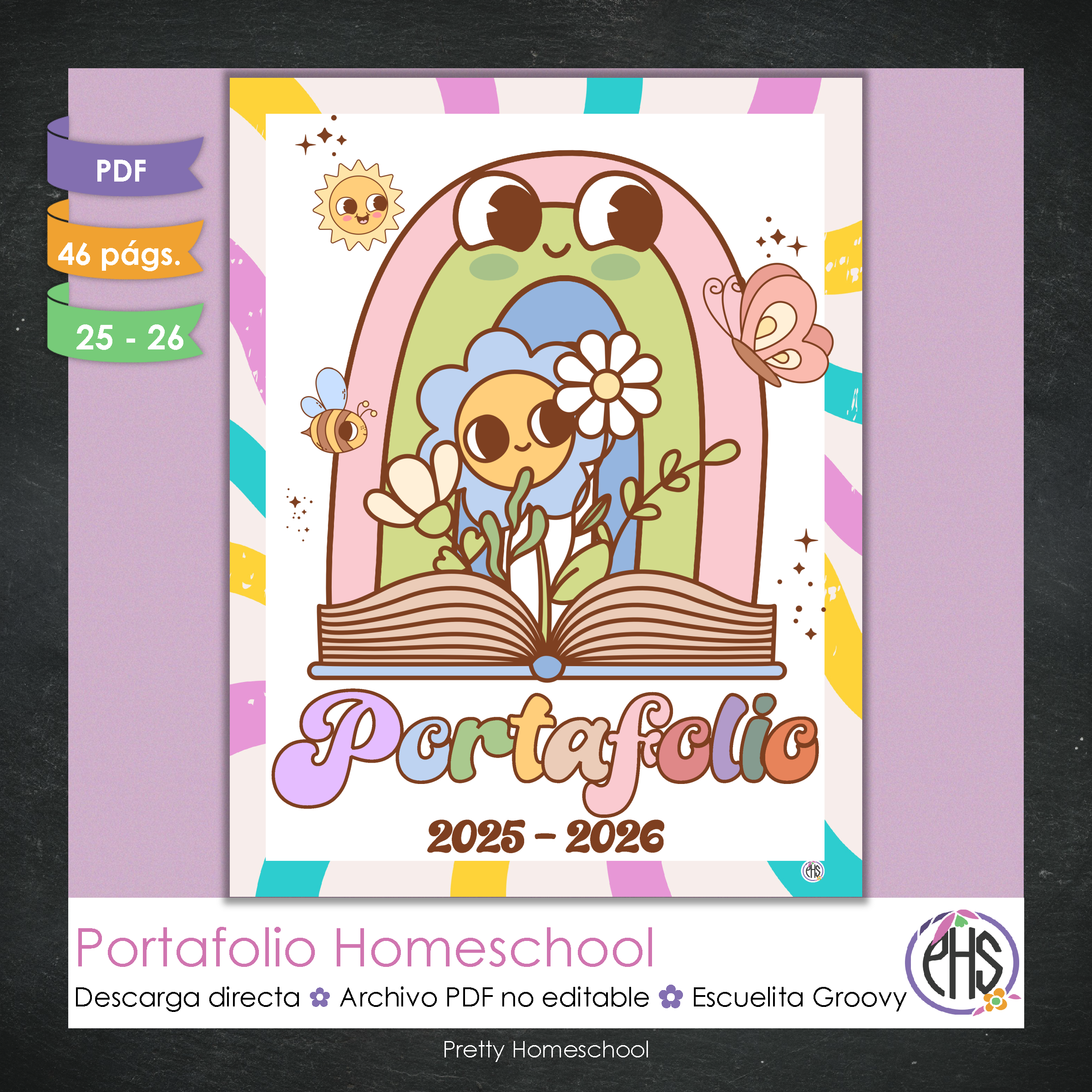 Portafolio Homeschooler 2025–2026 – Escuelita Groovy (Digital SOLAMENTE)