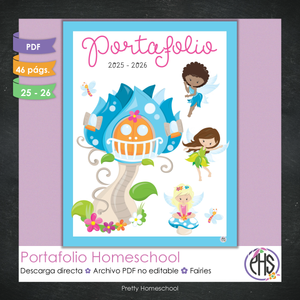 Portafolio Homeschooler 2025–2026 – Fairies (Digital SOLAMENTE)