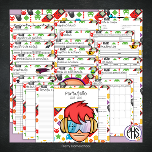 Portafolio Homeschooler 2025–2026 – Gamer Boy (Digital SOLAMENTE)