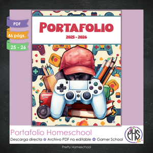 Portafolio Homeschooler 2025–2026 – Gamer School (Digital SOLAMENTE)