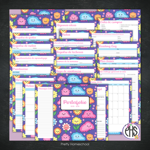 Portafolio Homeschooler 2025–2026 – Happy Flowers (Digital SOLAMENTE)