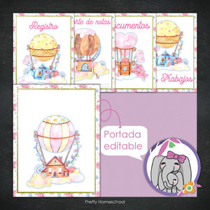 Portafolio Homeschooler 2025–2026 – Hot Air Ballons (Digital SOLAMENTE)