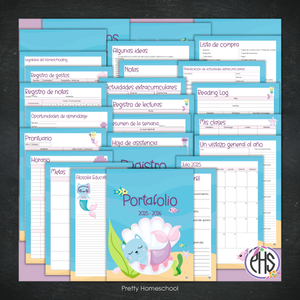 Portafolio Homeschooler 2025–2026 – Mermaid Cats (Digital SOLAMENTE)