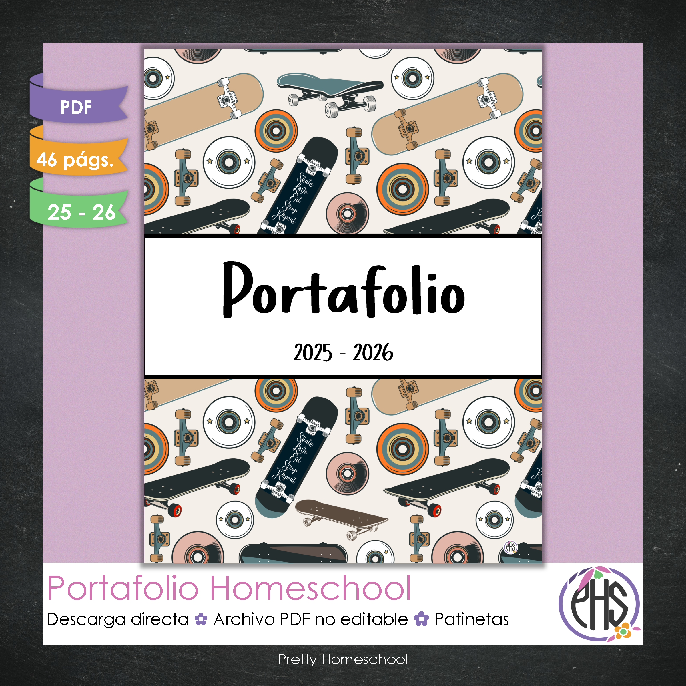 Portafolio Homeschooler 2025–2026 – Patinetas (Digital SOLAMENTE)
