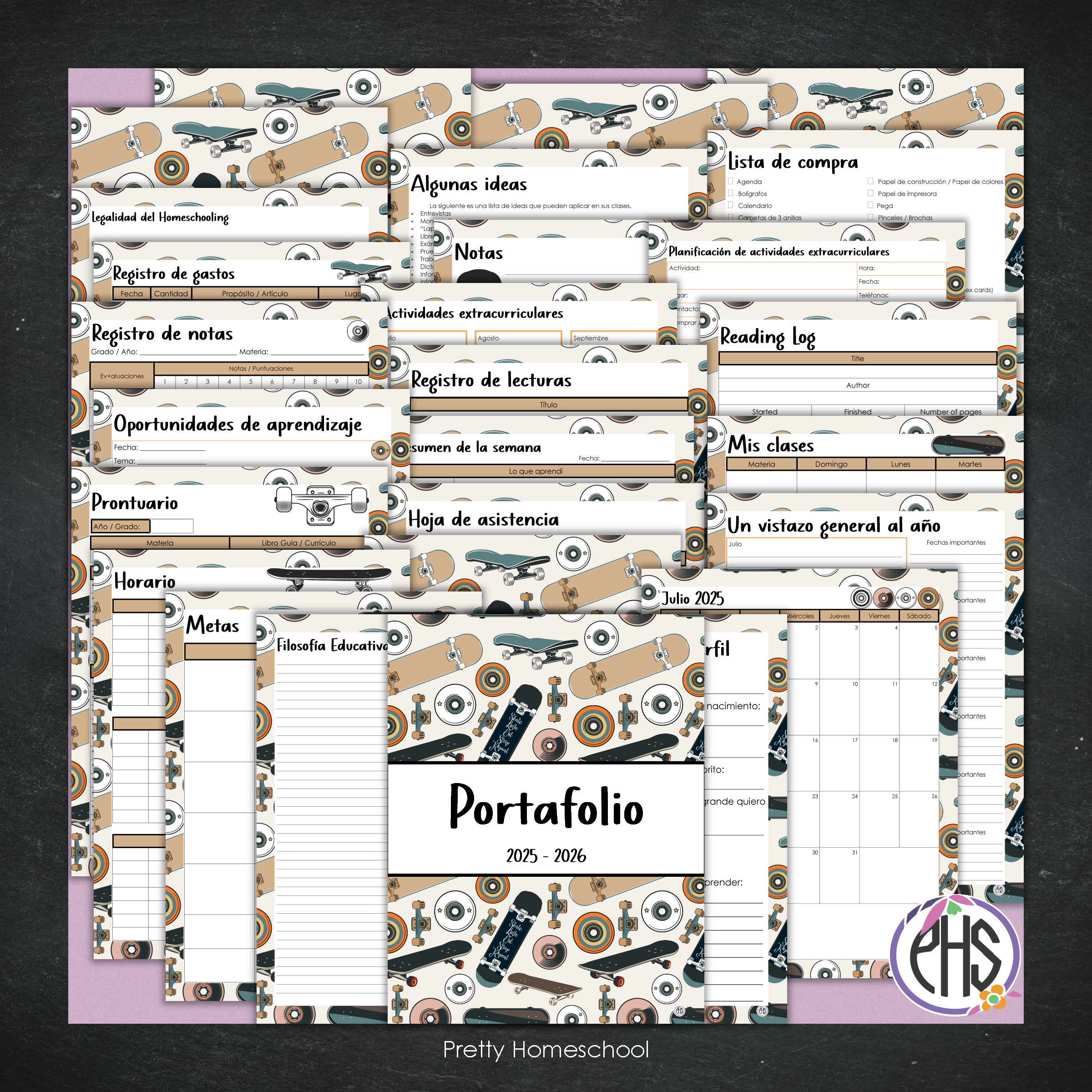 Portafolio Homeschooler 2025–2026 – Patinetas (Digital SOLAMENTE)