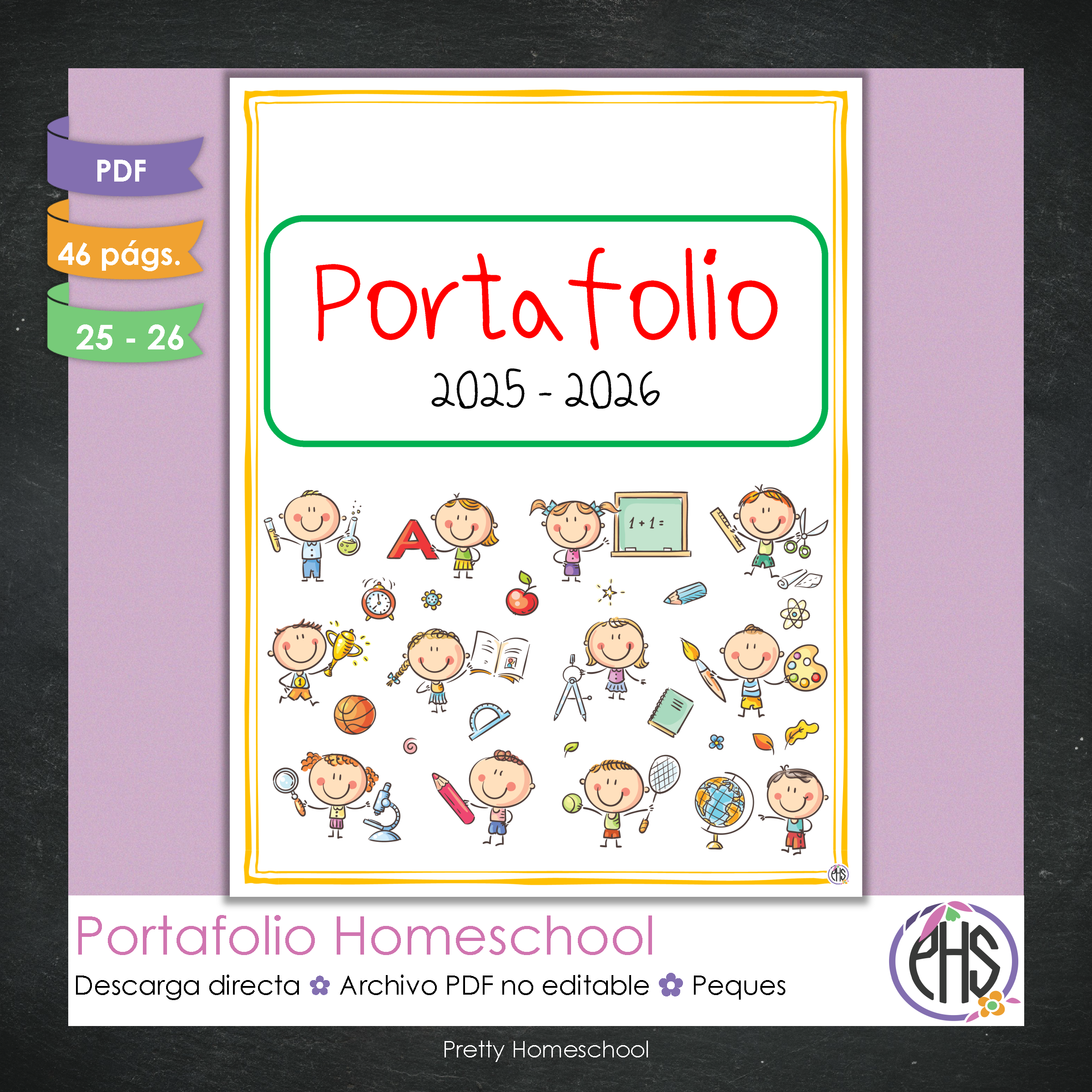 Portafolio Homeschooler 2025–2026 – Peques (Digital SOLAMENTE)