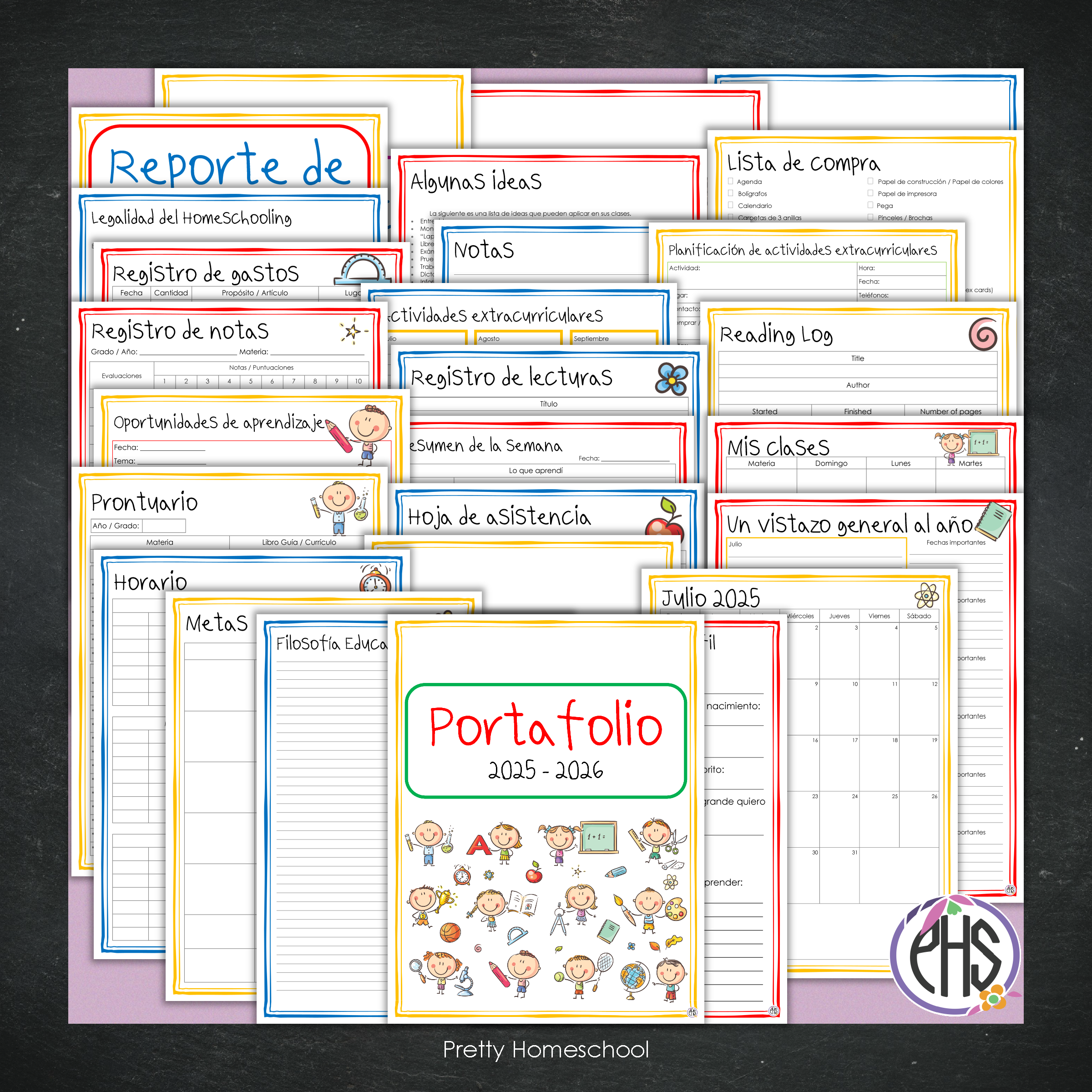 Portafolio Homeschooler 2025–2026 – Peques (Digital SOLAMENTE)