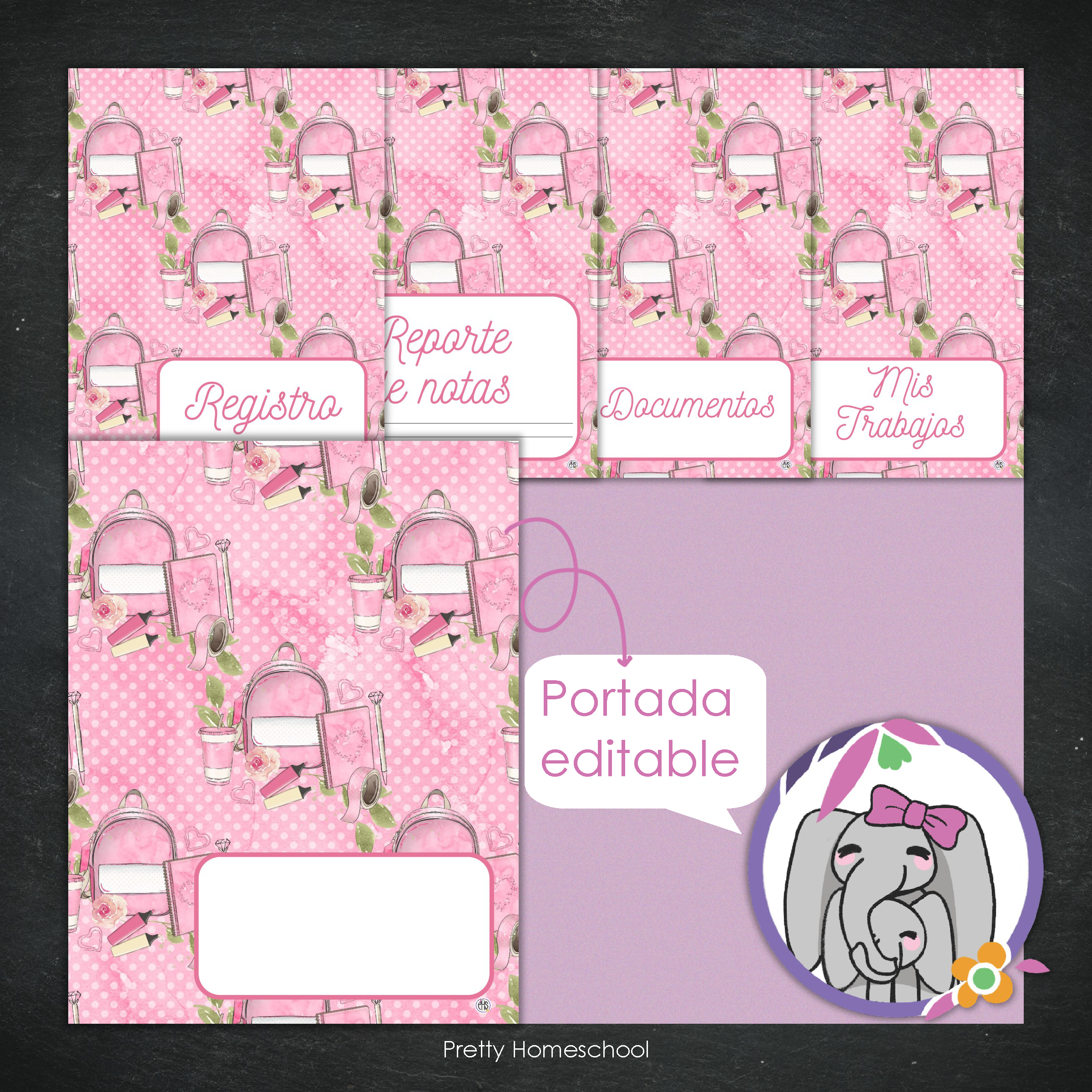 Portafolio Homeschooler 2025–2026 – Pink School (Digital SOLAMENTE)