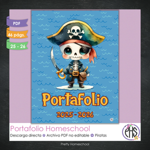 Portafolio Homeschooler 2025–2026 – Piratas (Digital SOLAMENTE)