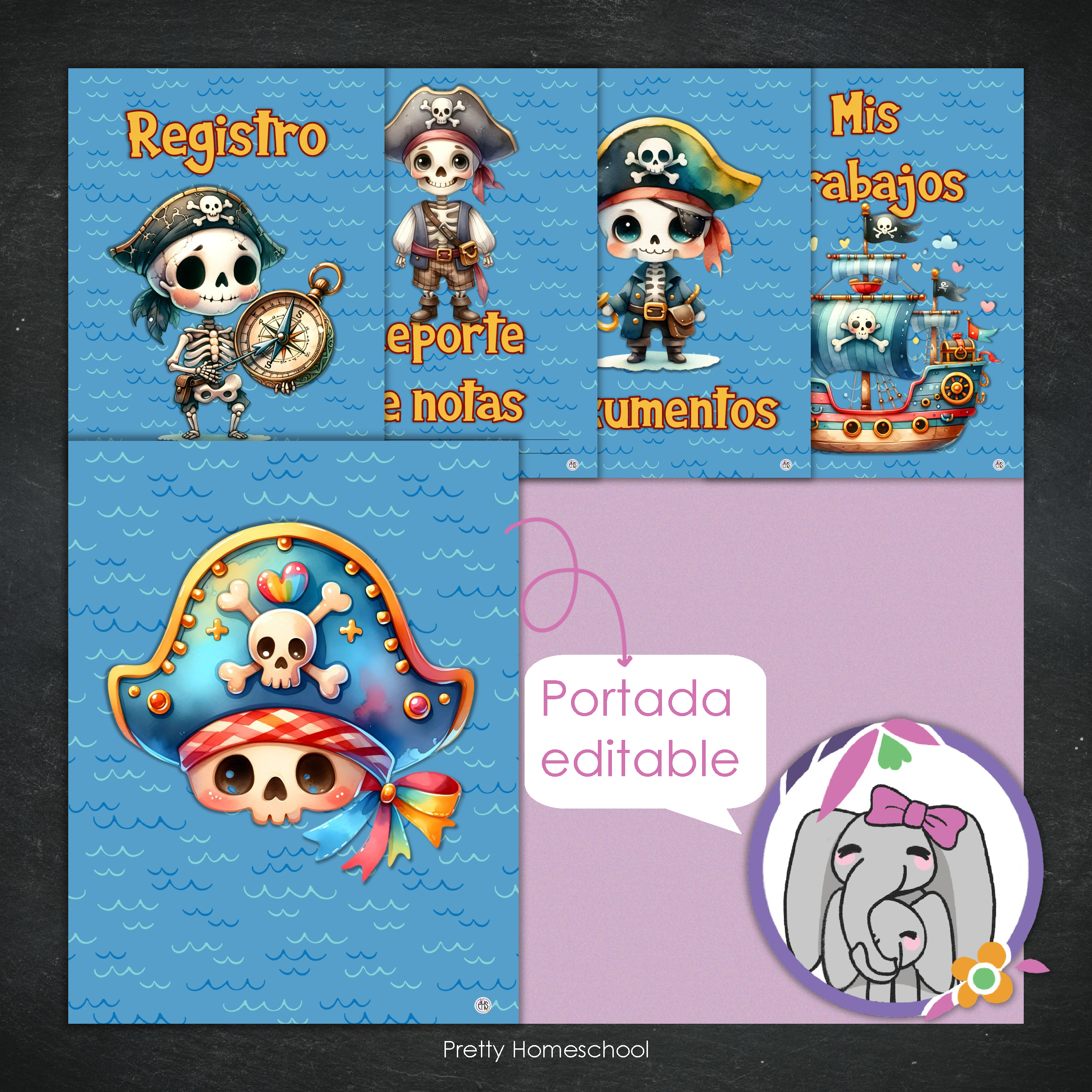 Portafolio Homeschooler 2025–2026 – Piratas (Digital SOLAMENTE)