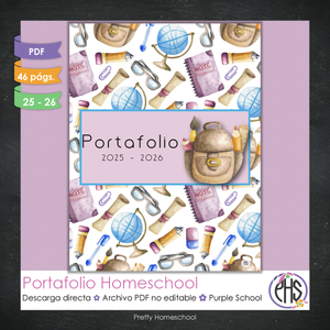 Portafolio Homeschooler 2025–2026 – Purple School (Digital SOLAMENTE)
