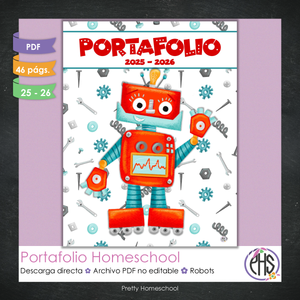 Portafolio Homeschooler 2025–2026 – Robots (Digital SOLAMENTE)