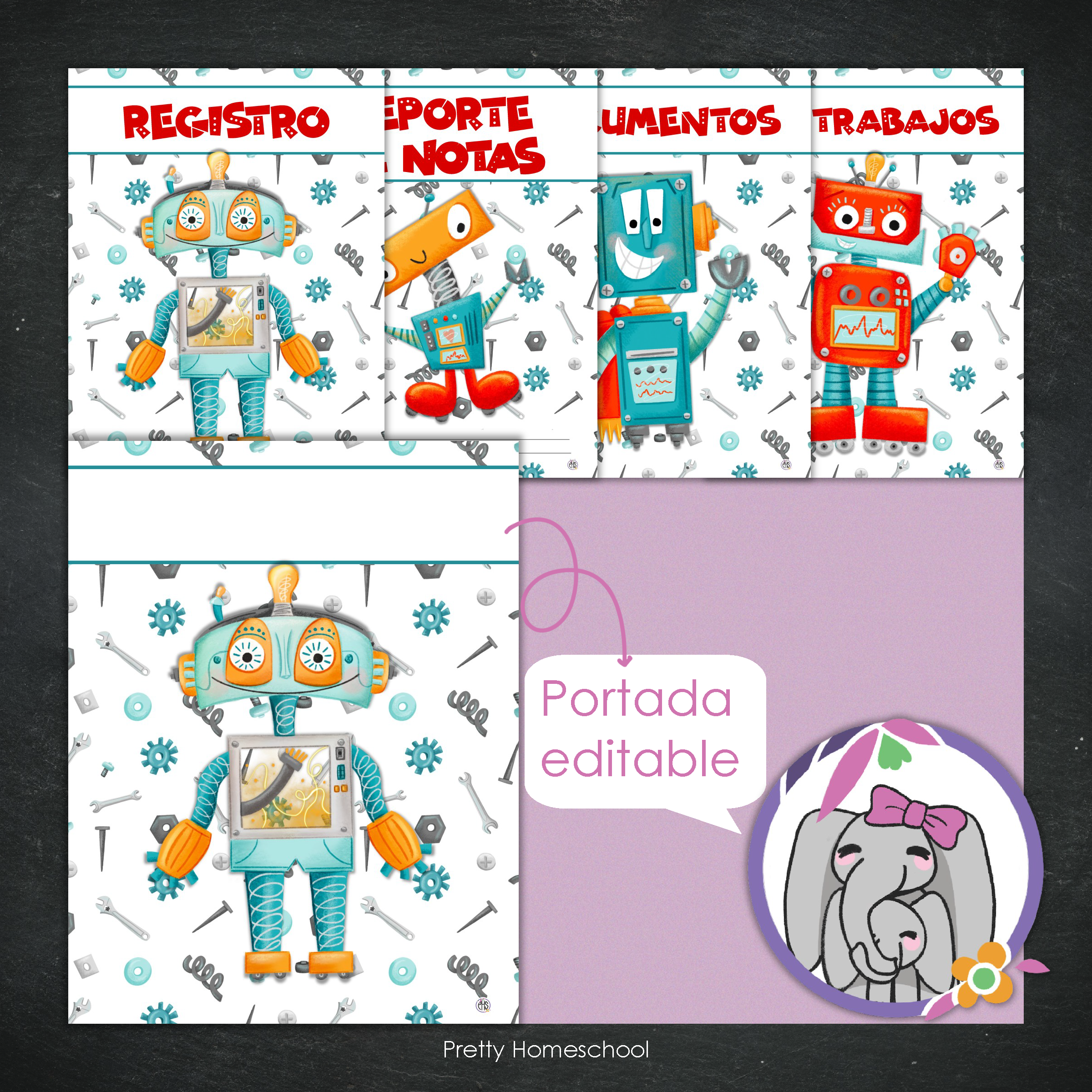 Portafolio Homeschooler 2025–2026 – Robots (Digital SOLAMENTE)