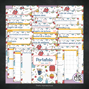 Portafolio Homeschooler 2025–2026 – School Pattern (Digital SOLAMENTE)